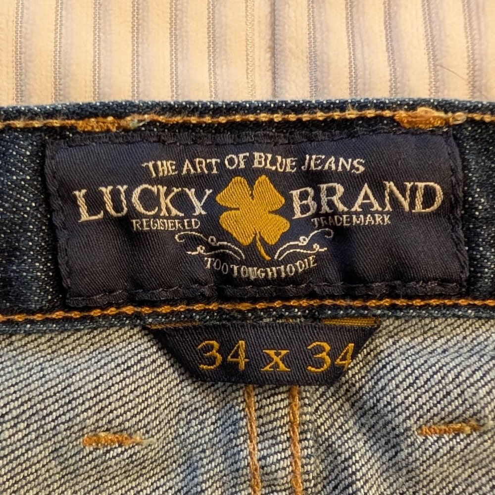 Lucky Brand 329 Classic Straight 34x34 men's jeans EUC - Picture 5 of 14